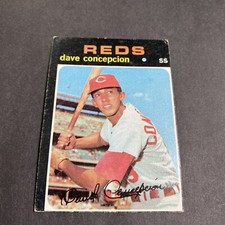 1971 Topps Baseball Dave Concepcion Cincinnati Reds Rookie Card # 14