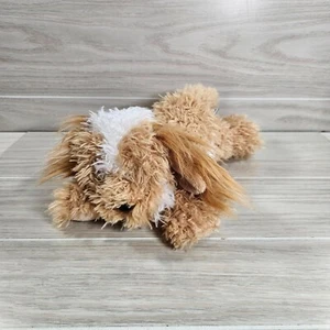 AURORA FLOPSIES Maltipoo Puppy Dog Plush Stuffed Animal Toy Brown White - Picture 1 of 9