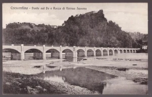 Italia, cartolina nuova di Crescentino Ponte sul Po e Verrua Savoia -GX17 - Imagen 1 de 3