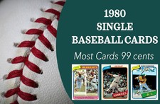 1980 Topps Baseball complete ur set #500-#726 (most 99 cents)