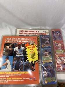 1989 Score Baseball's 100 Hottest Players & 100 Hottest Rookies Sealed Sets Lot - Picture 1 of 3