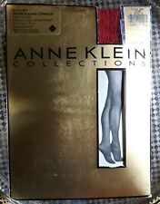 Anne Klein, Honeycomb Opaque, Red, Control Top Pantyhose, Size A, Style #967