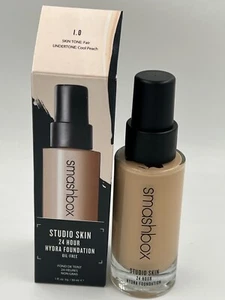 Smashbox Studio Skin 24 Hour Wear Hydrating Foundation -1.0 FAIR 30mL - Picture 1 of 1