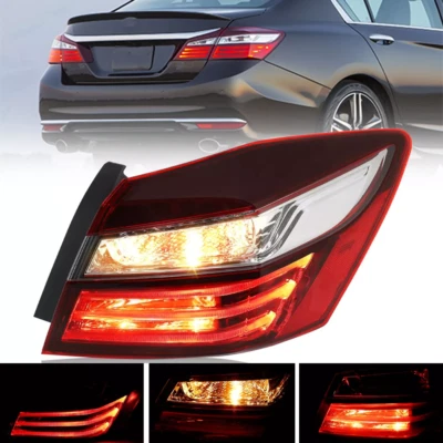 Tail Light For 2016 2017 Honda Accord Sedan 4-Door Outer Rear Passenger Right Foto 1 de 4