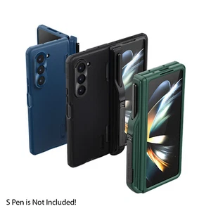 For Samsung Galaxy Z Fold5 /Z Fold4 Rugged Hinge Case with Kickstand Pen Slot - Picture 1 of 27