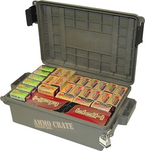 Military Ammo Box Plastic Mtm Storage Case Ammunition Utility Crate 65 Pounds - Picture 1 of 12