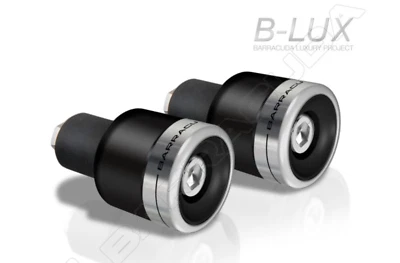 Barracuda Contrappesi Bilancieri Argento BLUX + Adattatori Yamaha T-Max 560 - Immagine 1 di 2