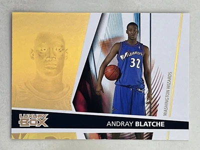 Tarjeta Andray Blatche 2005-06 Topps Luxury Box Mezzanine RC/350 #102 Wizards Foto 1 de 2