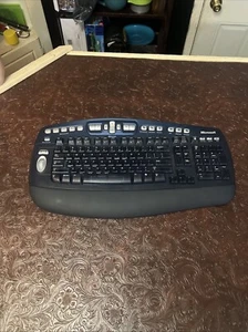 Microsoft Keyboard Elite Model 1002 Bluetooth Cordless Battery Operated Pre Own - Picture 1 of 12
