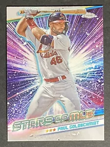 2024 Topps Chrome Stars of MLB Paul Goldschmidt St. Louis Cardinals #CSMLB-1 - Picture 1 of 6