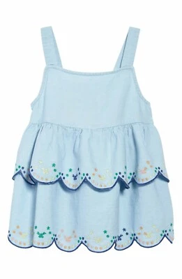 Top de niña Tucker + Tate NORDSTROM azul talla 2 ojales cambray ojo de cerradura $35 #822 Foto 1 de 2