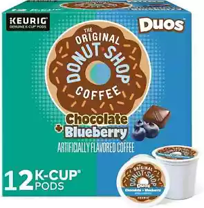 Ciambella Shop Caffè CIOCCOLATO + MIRTILLO Duos 12 Cialde K-Cup Keurig BB 9/26 - Foto 1 di 3