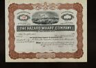 THE HAZARD WHARF COMPANY OF BALTIMORE CITY MARYLAND dd 19xx not issued