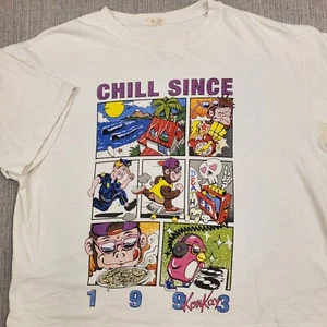 John Galt California Women's CHILL SINCE 1993 KonKay Shirt Crop Top Comic Vtg - Picture 1 of 9