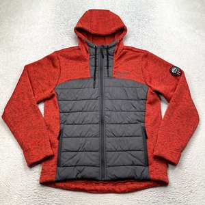 Scandinavian Explorer Jacket Men's Size Large Red Full Zip Quilted Outdoors - Picture 1 of 8