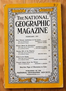 National Geographic febrero 1953 Nueva Orleans; Malasia; Vezelay; Poorwill; Sudán - Imagen 1 de 19