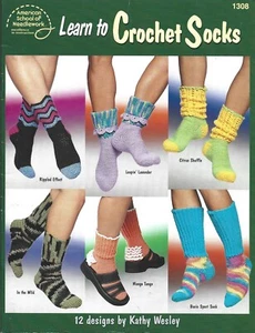 Learn to Crochet Socks - Crochet Instruction Booklet - Picture 1 of 2