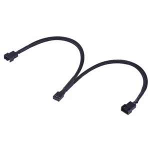 26cm 3/4 Pin PWM To Dual PWM Power Y-Splitter Adapter Cable for CPU PC Case Fan - Picture 1 of 9