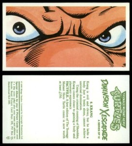 Krang #6 Teenage Mutant Hero Turtles 1990 Brooke Bond Card