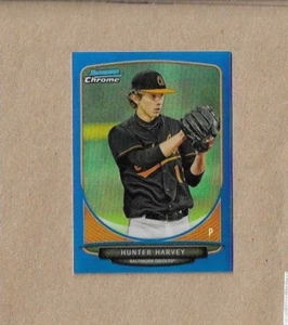 Hunter Harvey #'d 37/99 Bowman Chrome MINI blue refractor #314 2013 - Picture 1 of 2