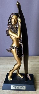 Kim Taylor Reece Cold Cast Resin Statue Moe Kahakai “Dreams of the Beach” - Picture 1 of 12