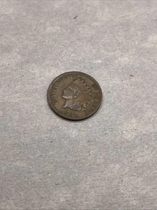 Penny da un centesimo testa di indiano 1887 circolato - Foto 1 di 2