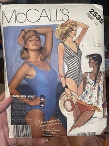 Vintage McCall's Misses' Swimsuits Pattern #2535 Size 12 Cut Complete - Picture 1 of 2