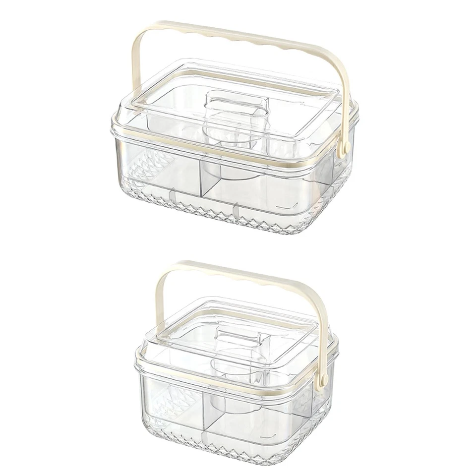 Chilled Fruit Serving Tray Condiment Server 5 Compartments Versatile Serving - Image 1 of 1