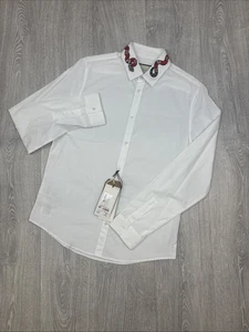 GUCCI DUKE MENS LONG SLEEVE BUTTON UP SHIRT BNWT (XS) RRP:£455 OUR PRICE:£295 - Picture 1 of 7