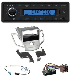 VDO AUX 1DIN MP3 USB Autoradio für Ford Fiesta JA8 10-17 ohne Display silber - Bild 1 von 6