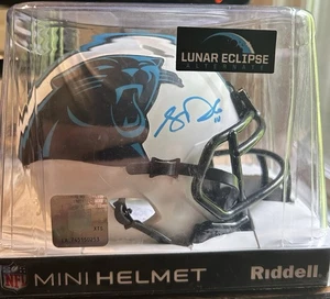 Sam Darnold Autograph Carolina Panthers Lunar Eclipse Mini Helmet Beckett Auto - Picture 1 of 5