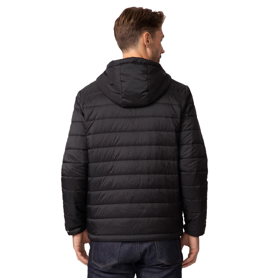 The Boeing Company Tri Color Puffer Sudadera con Capucha Jet Negro Chaqueta  Foto 1 de 3