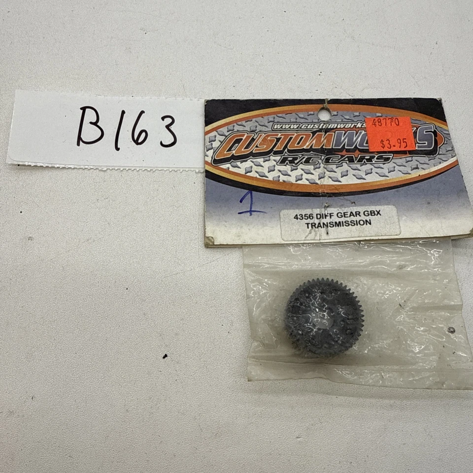 RC Racing Custom Works Diff Gear Plastic Black (1) 4356 - Image 1 of 1