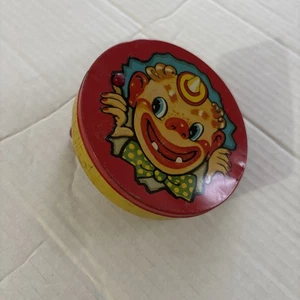 Vintage Blech Noise Maker T. Conn Inc Clown Gesicht Zirkus  - Bild 1 von 2