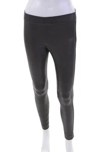 Joseph Womens Leather Elastic Waist Mid-Rise Ankle Leggings Gray Size 32 - Picture 1 of 6