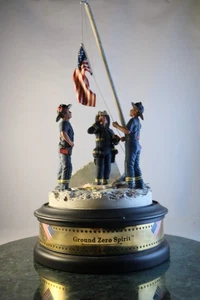 Rare 9/11 FDNY Firefighter Statue Ground Zero Spirit Model 00798 Charity Sept 11 - Picture 1 of 18