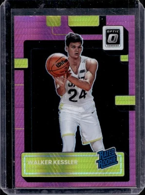 2022-23 Donruss Optic Walker Kessler Hyper Pink Rated Rookie #213 Jazz - Image 1 of 2