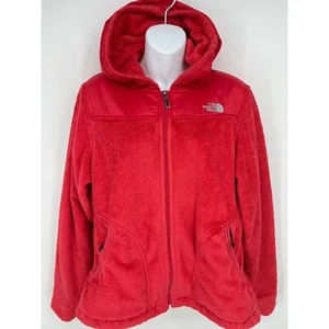 The North Face Womens Oso Pink Fleece Full Zip Hooded Jacket Soft M - Imagen 1 de 9