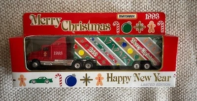 Rare MATCHBOX Kenworth Cab White Rose"1993 MERRY CHRISTMAS" Transporter,1200 Md - Image 1 of 4