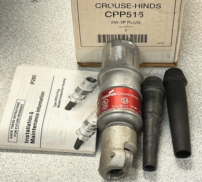 Nuevo enchufe de ruptura de circuito de actón retardado de ártita Crouse Hinds CPP516 20A 120/240V Foto 1 de 3