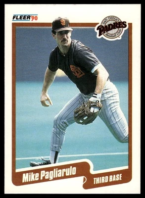 1990 Fleer #163a Mike Pagliarulo - Image 1 of 2