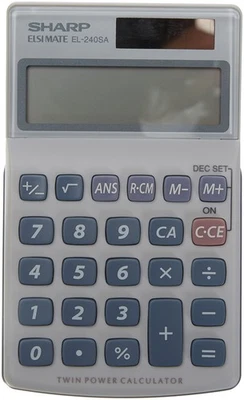 Sharp EL 240SAB Calculator,Grey 1 - Image 1 of 4