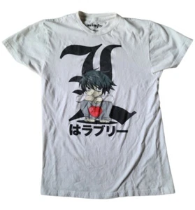 DEATHNOTE T Shirt 2000s White Anime Manga Sz XS Shonen Jump we love fine - Picture 1 of 4