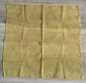 Vintage Glentex gelb transparent Schal quadratisch 21" Made in Japan - Bild 1 von 4