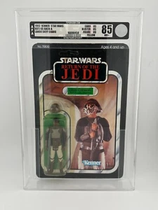 Unpunched Kenner 1983 Star Wars ROTJ Lando Skiff Guard 79 Rückseite CAS AFA 85 NM+ - Bild 1 von 2