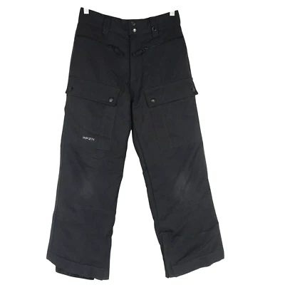 RPZN RIP ZONE - BOYS MEDIUM -BLACK POLYESTER SNOWMOBILING SKI PANTS - Image 1 of 4
