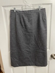 Falda Pendleton Talla 12-14 Para Mujer Damas Gris Lápiz De Colección 100% Lana Virgen - Imagen 1 de 4