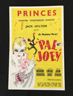 Programme Princes Theatre Shaftesbury Avenue - PAL JOEY 1954