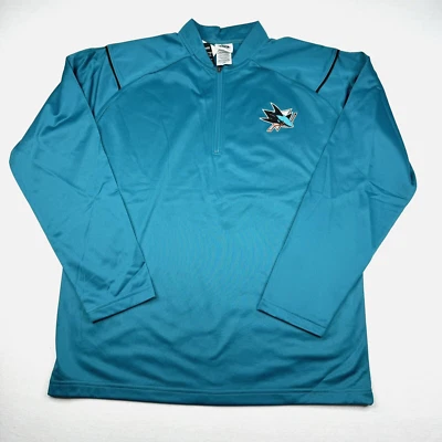 Мужской пуловер толстовка четверть молнии NHL San Jose Sharks - Изображение 1 из 4