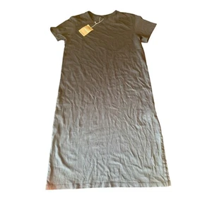 NWT Patagonia Women's Regenerative Dark Gray T-Shirt Dress Size Small - Picture 1 of 5